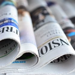 Newspaper on the counter Newspaper on the counter